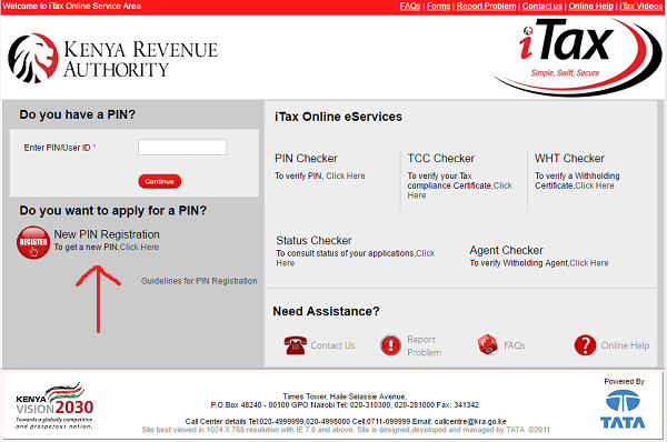 Kra Itax Online Pin Registration Apply For Kra Services Online Today